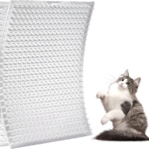 Zipcase 8 Pack Scat Mat for Cats - 13 x 16 in Updated Dual Length Cat Deterrent Mat with Narrower & Denser Spikes, More Effective for Indoor & Outdoor Cat Repellent Fence Covers 12 Sq.ft (1728 Sq.in)