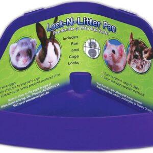 Ware Manufacturing Plastic Lock-N-Litter Pan for Small Pets, Colors May Vary